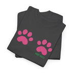 Cute Pink Cat Paw T-Shirt - Heat Mess