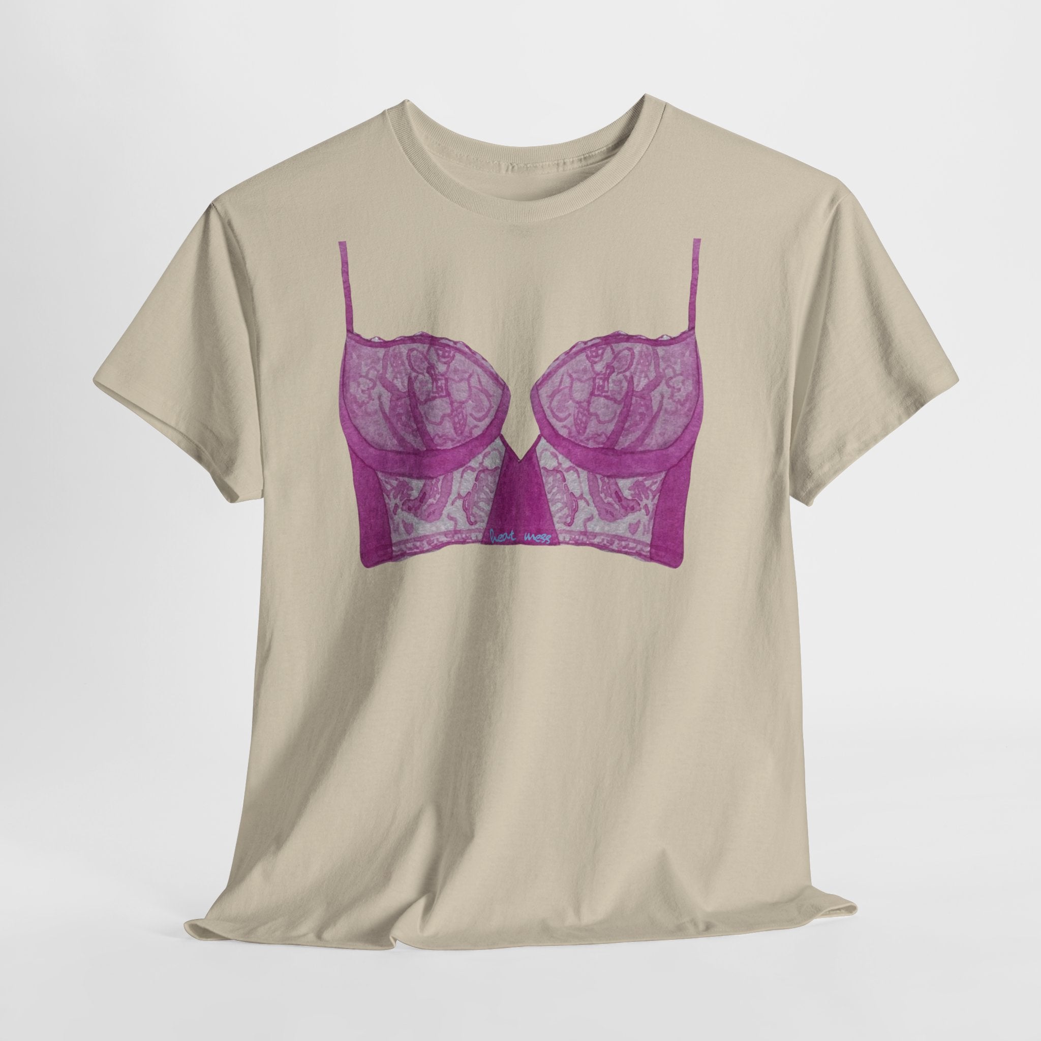 Lace Bralette T-Shirt - Heat Mess