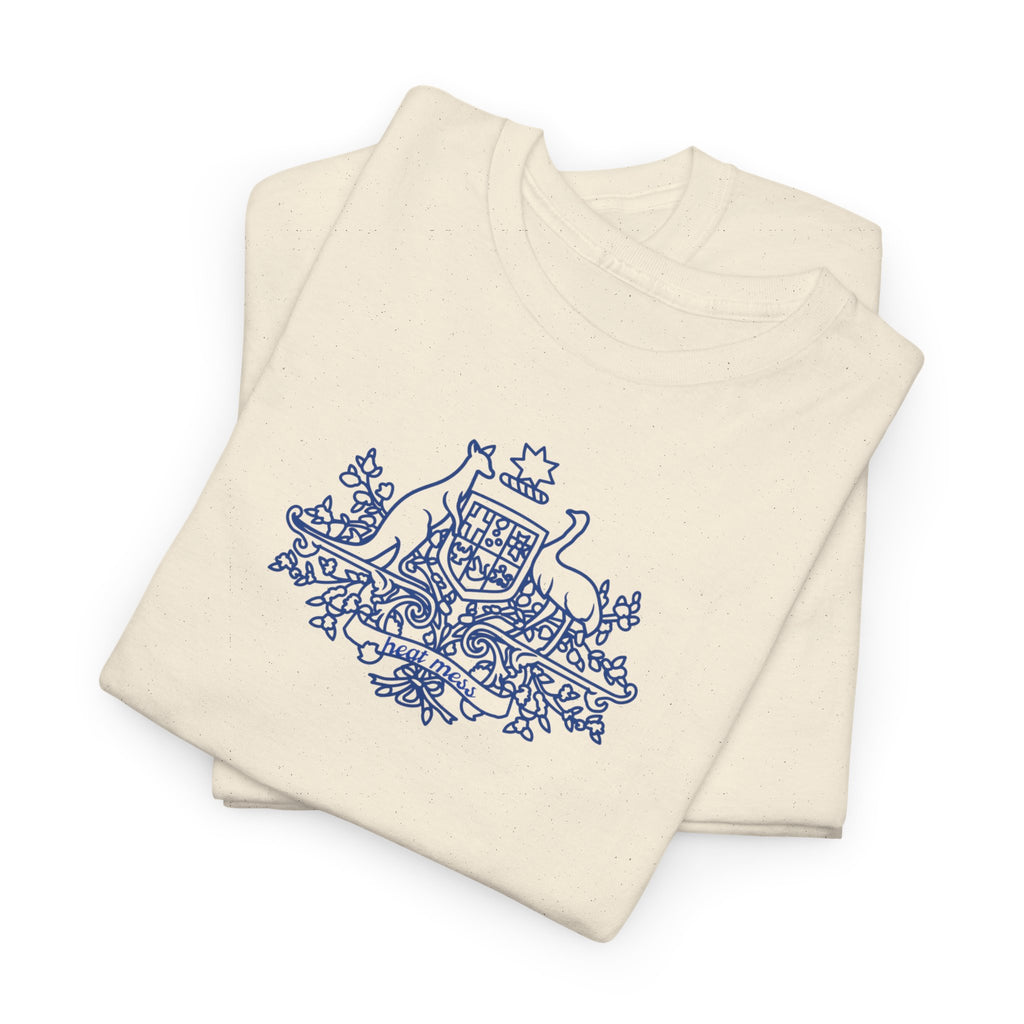 Scenic Cottage Blue Toile T-Shirt - Heat Mess