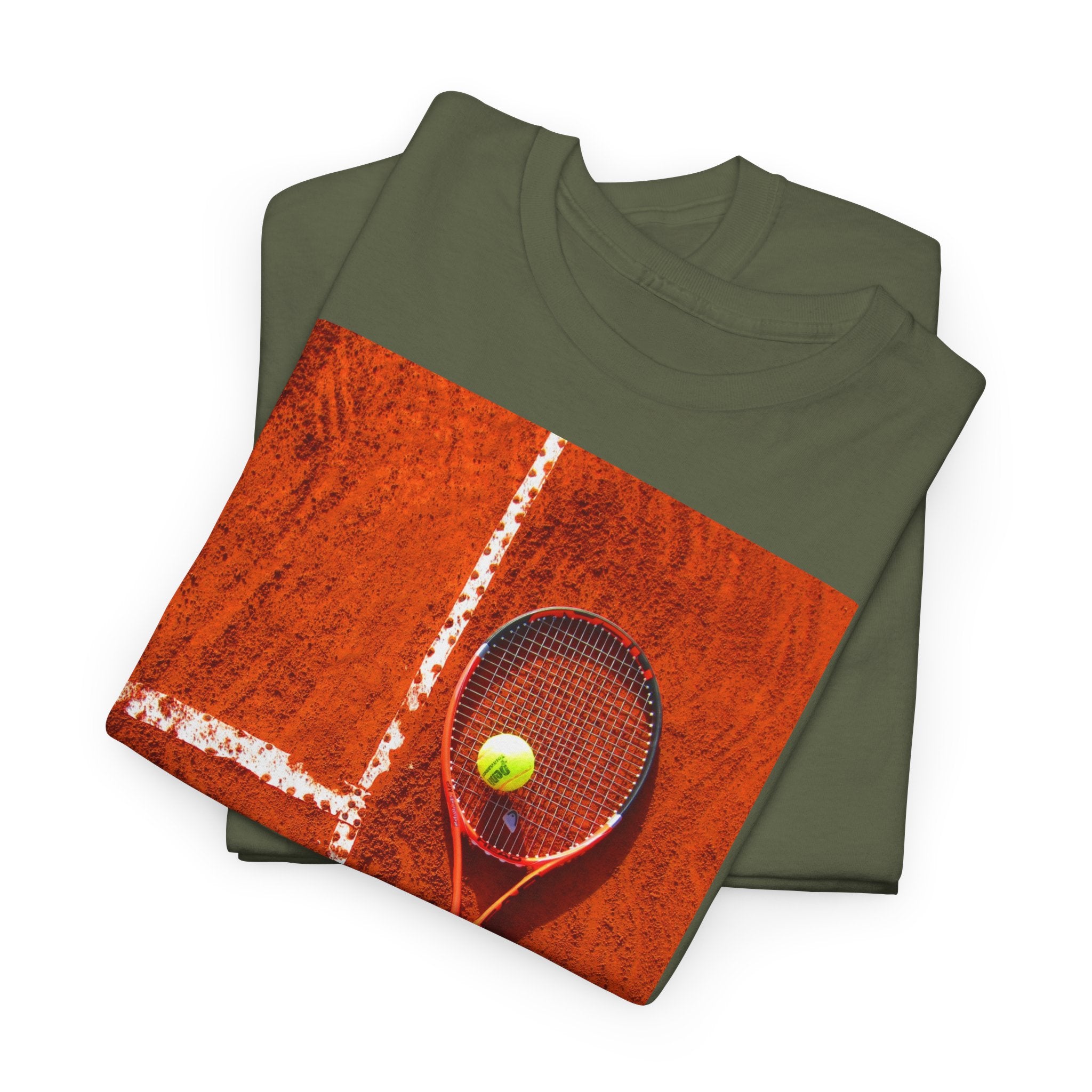 Tennis Racket & Ball T‑Shirt - Heat Mess