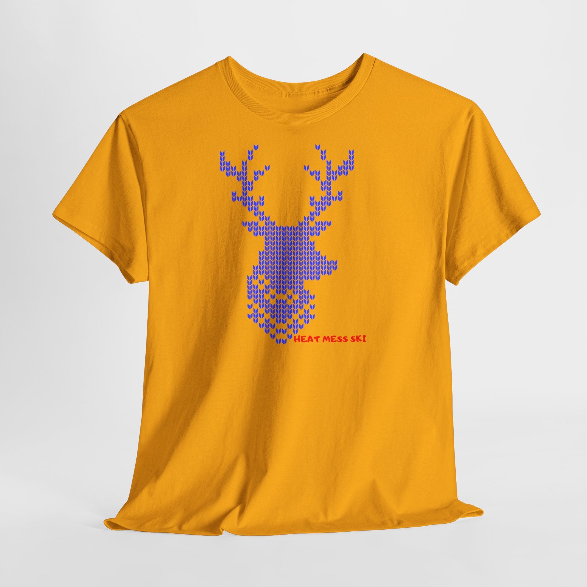 Reindeer Ski T-Shirt - Heat Mess