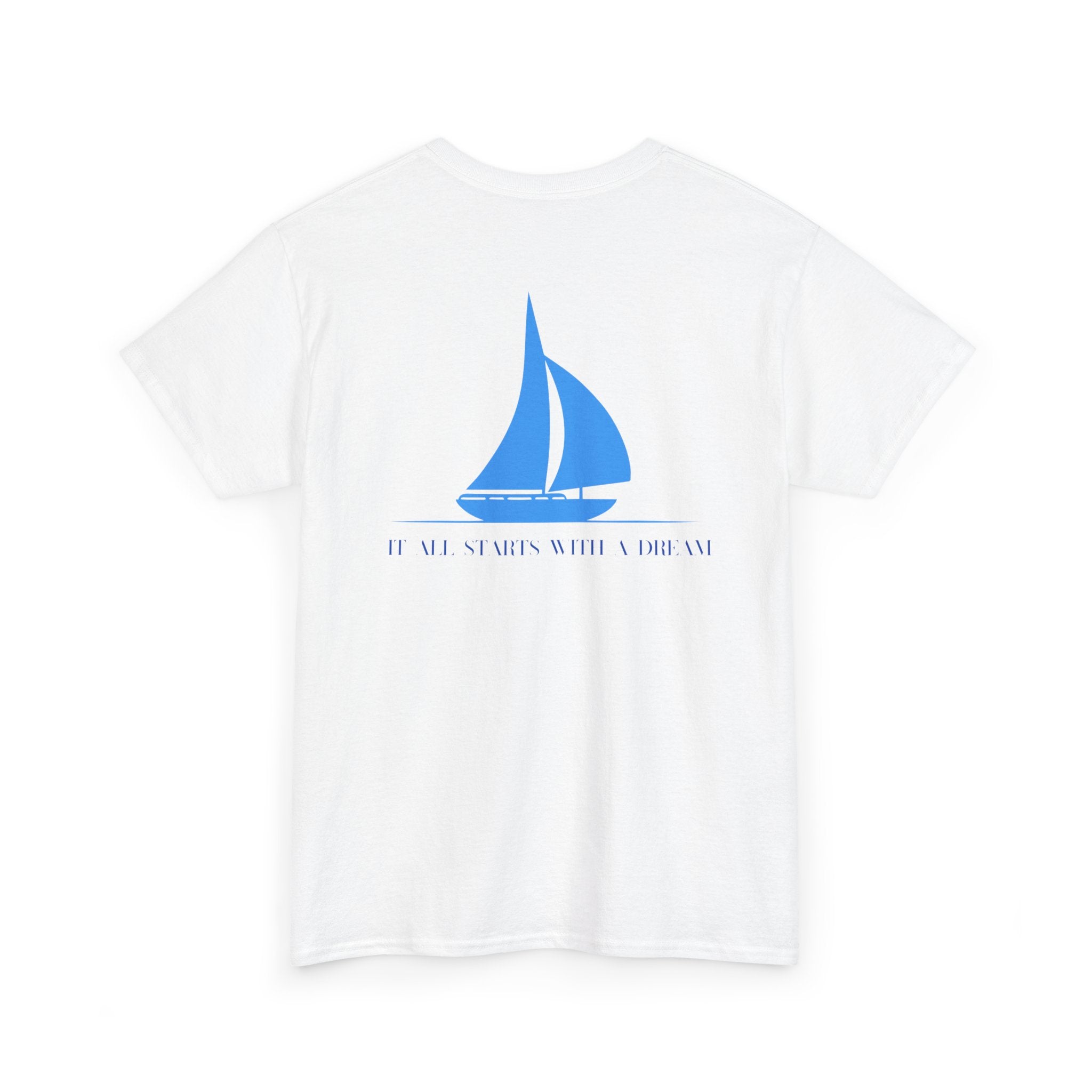 Sailboat 'It Was Always Quieter Out Here' T-Shirt - Heat Mess