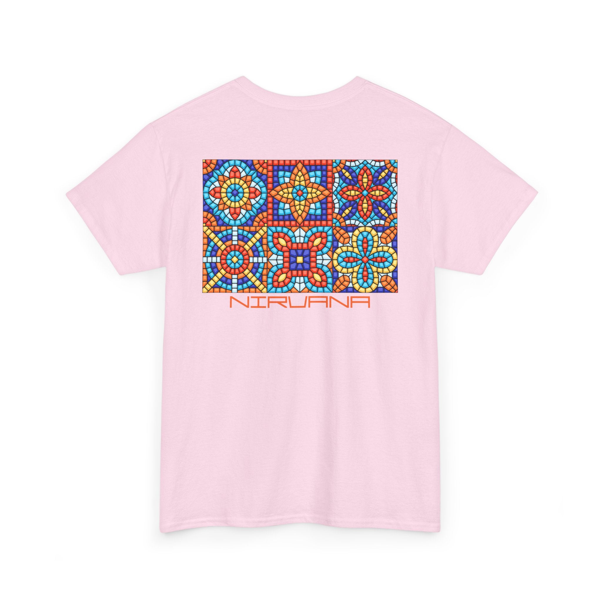 Colorful Mosaic Back Nirvana T-Shirt - Heat Mess