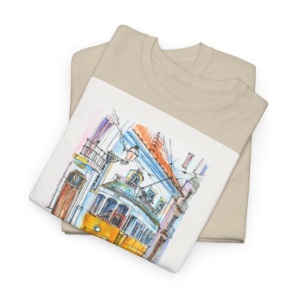 Lisbon Cable Car T-Shirt - Heat Mess