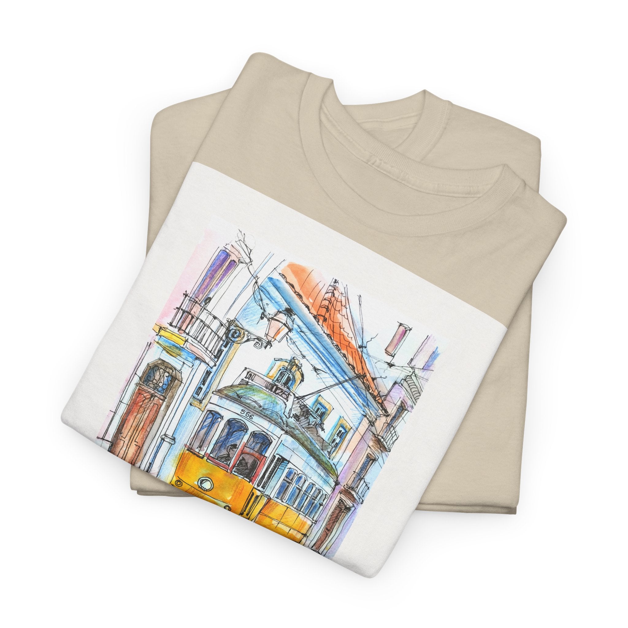Lisbon Cable Car T-Shirt - Heat Mess