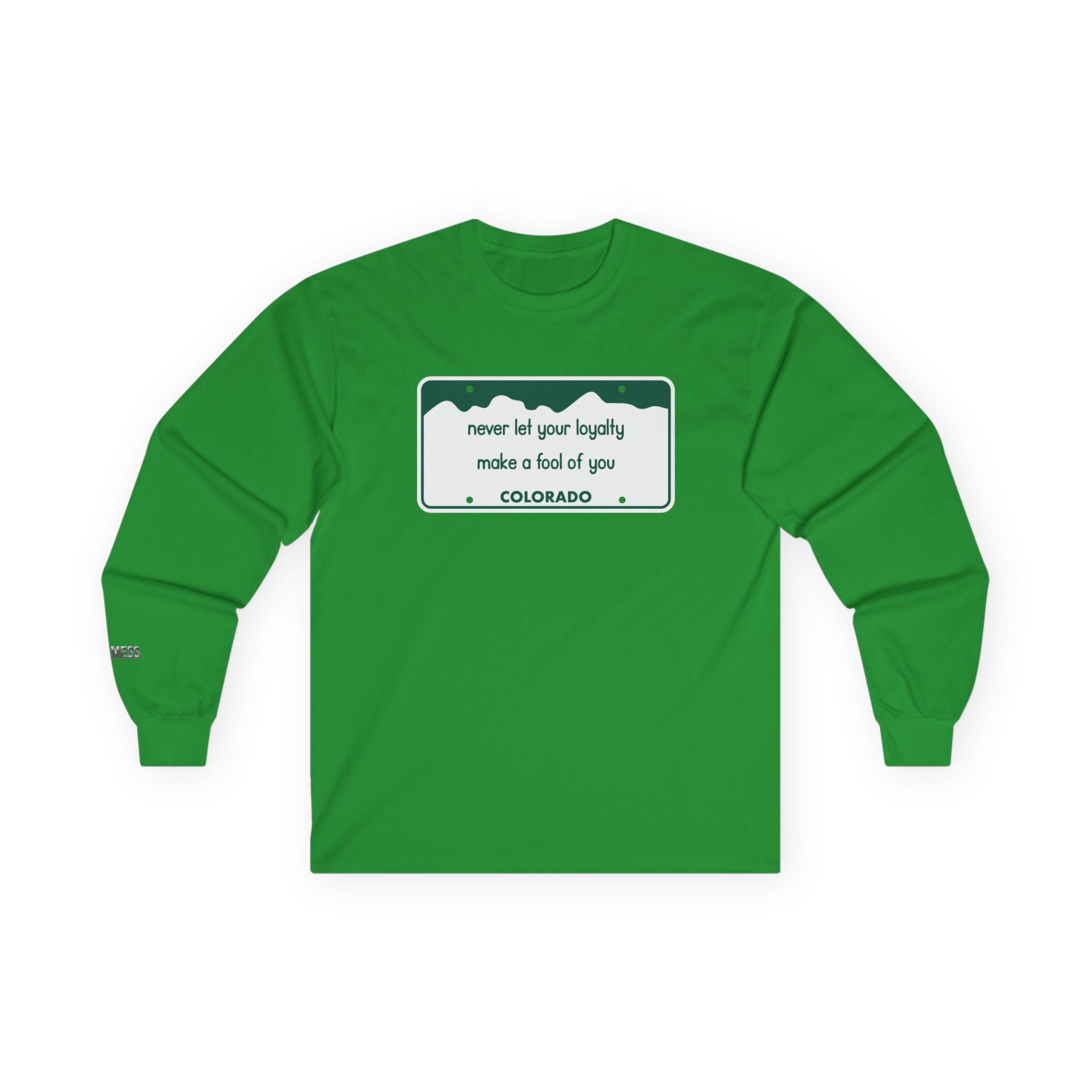 Colorado License Plate Long Sleeve T-Shirt - Heat Mess