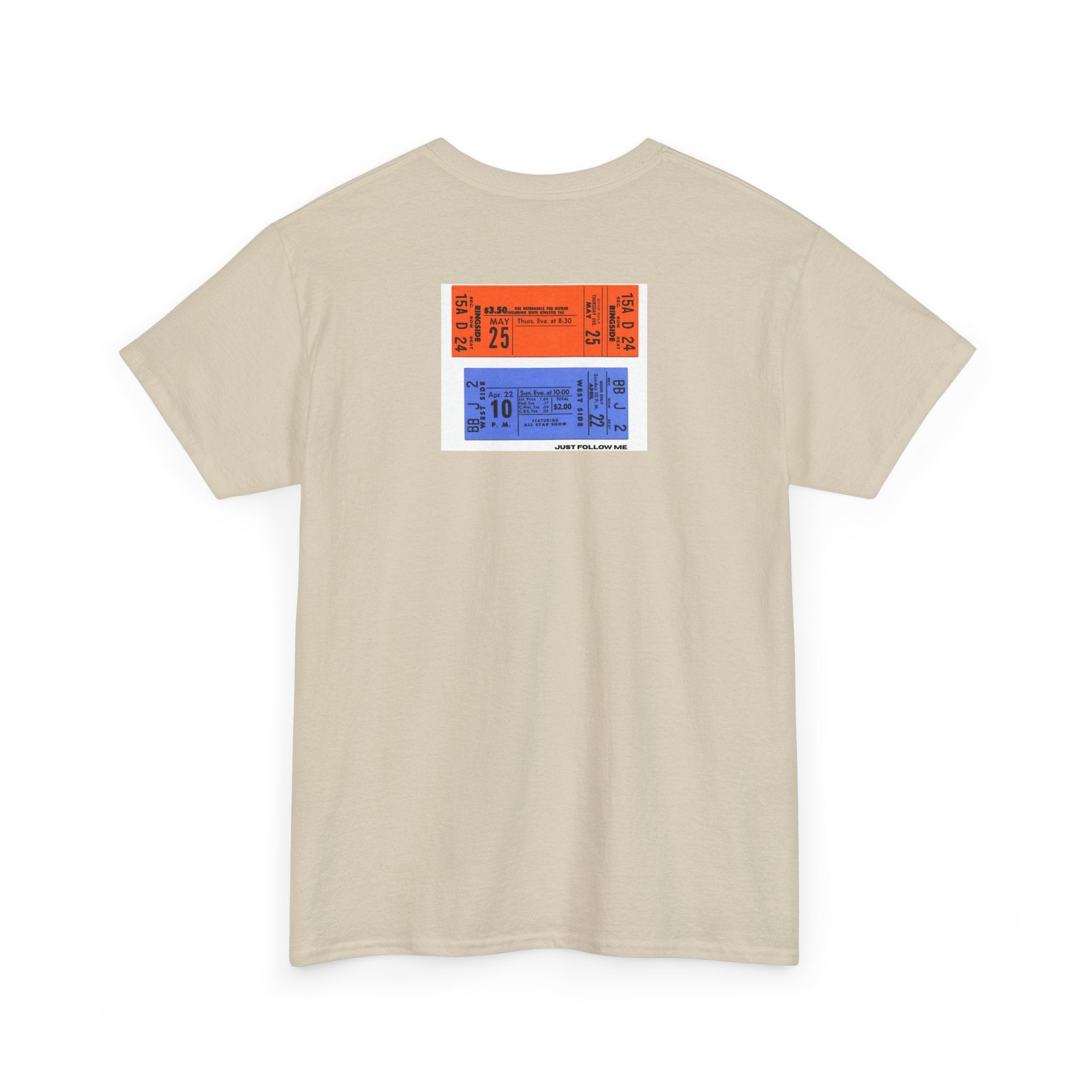 Concert Ticket Backprint T-Shirt - Heat Mess