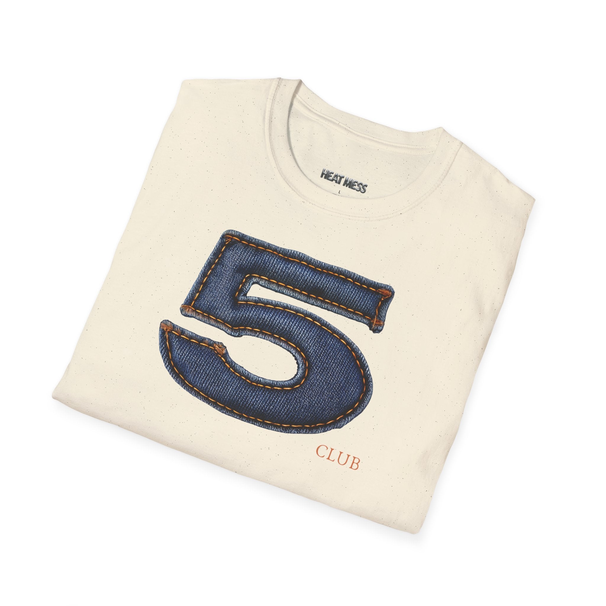 Number 5 Denim Chacha T-Shirt - Heat Mess