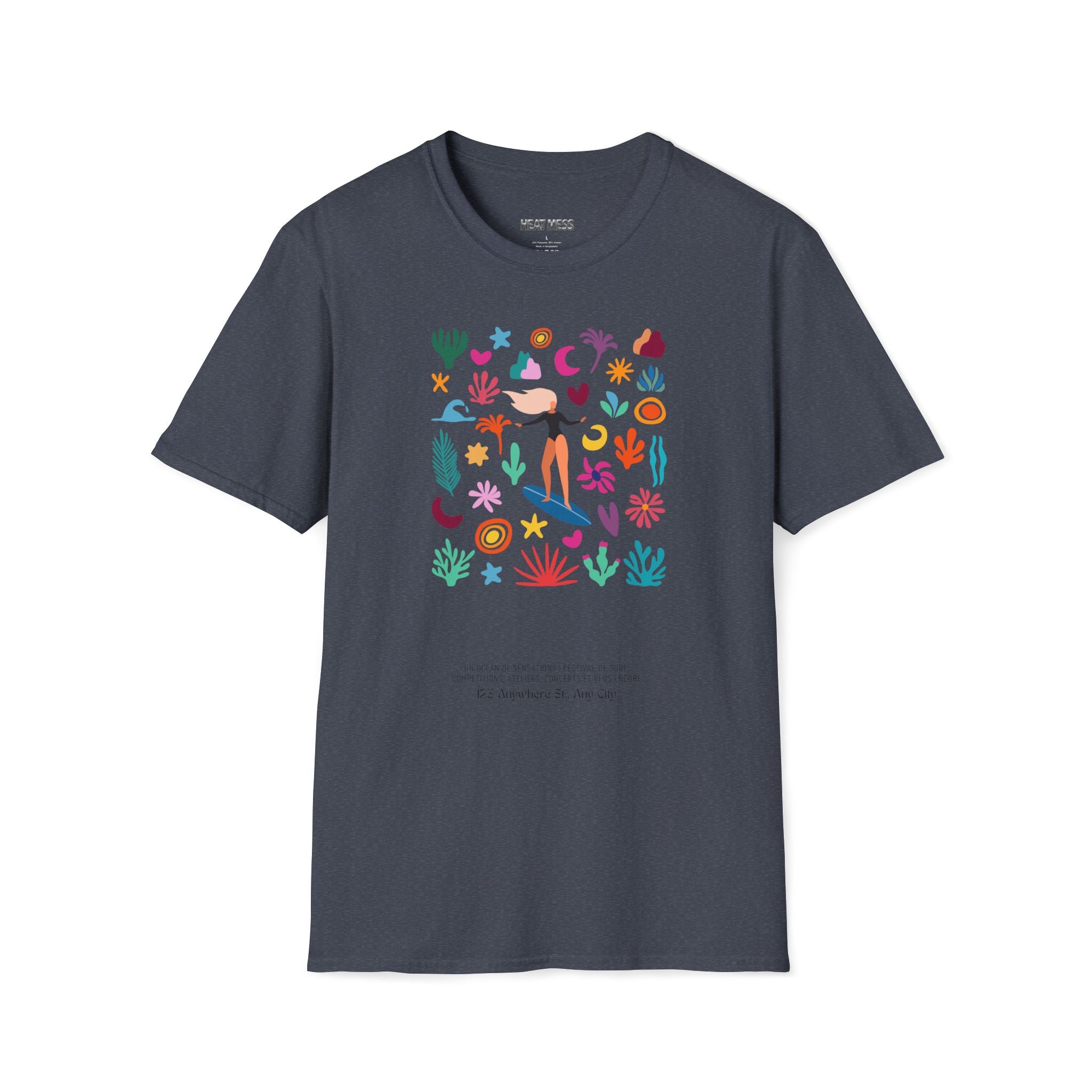 Tropical Surf Graphic Tee - Heat Mess