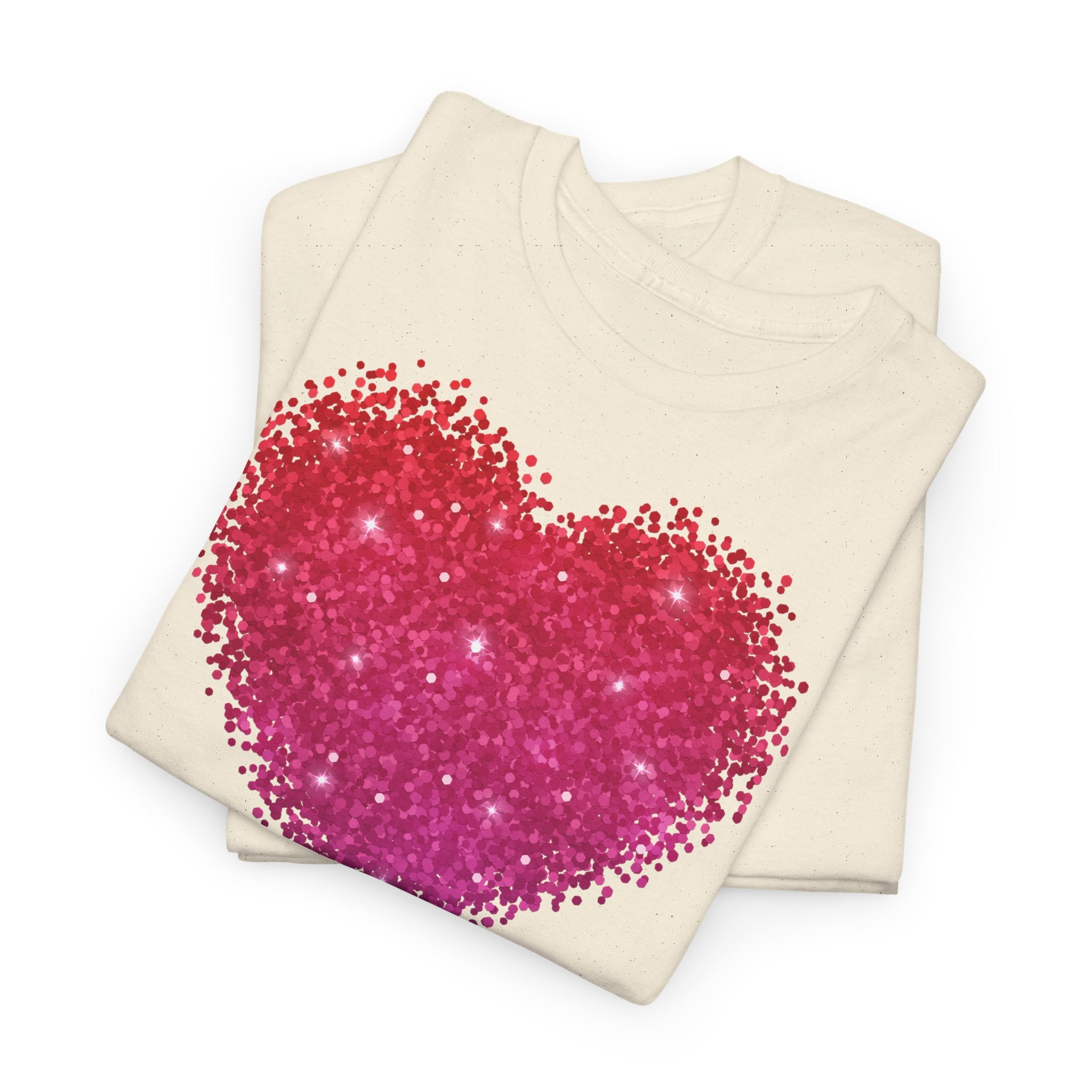 Love Sparkling Heart T‑Shirt - Heat Mess