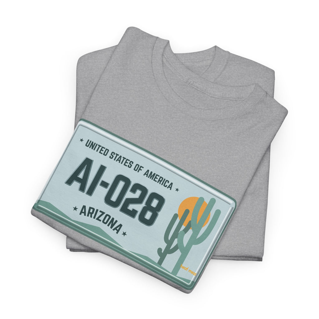 Arizona License Plate T‑Shirt - Heat Mess