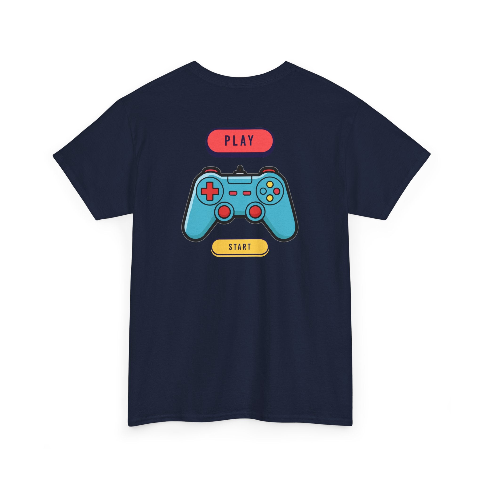 Gamer Controller Tee — Play Start Retro Video Game Graphic T-Shirt - Heat Mess
