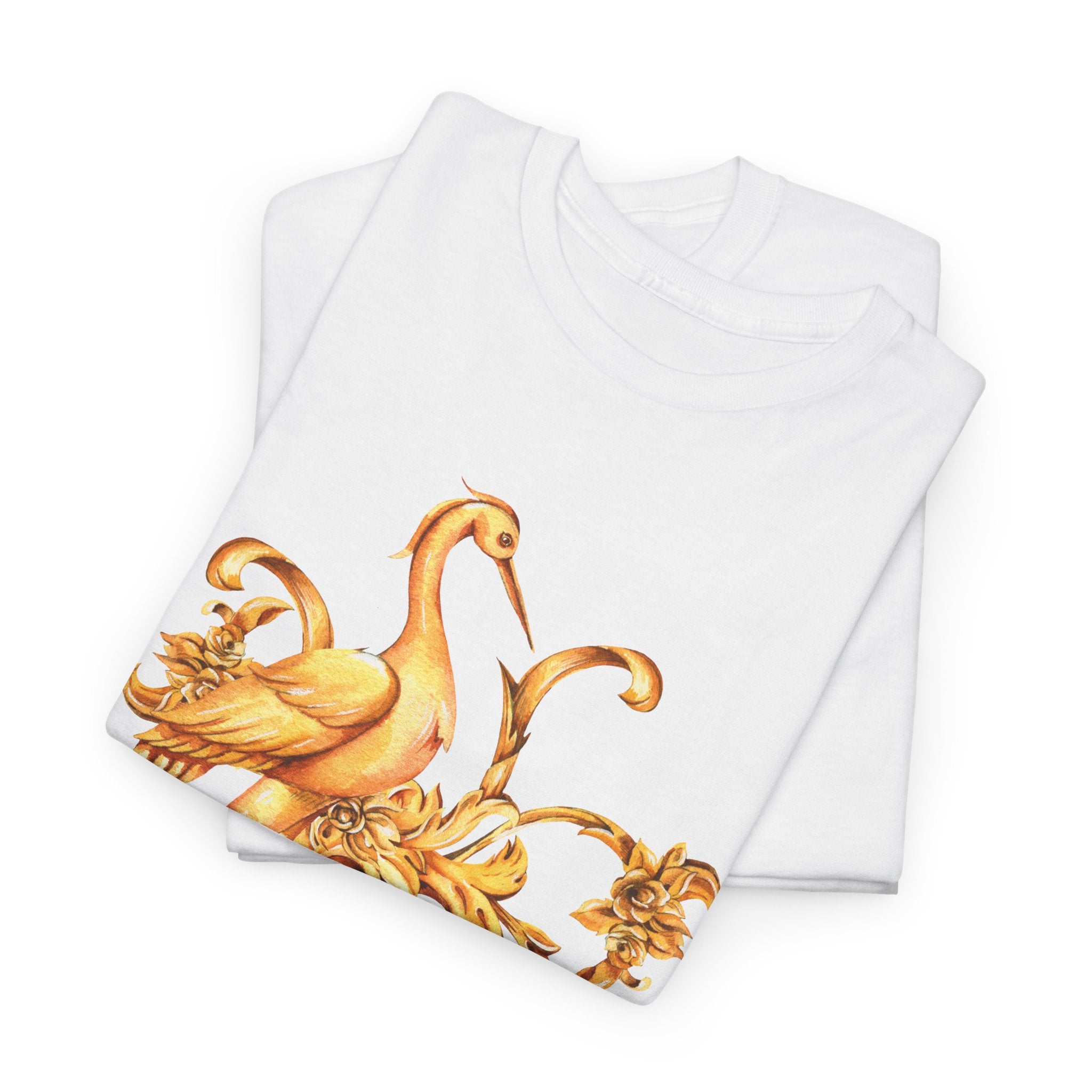 Floral Golden T'Shirt - Heat Mess