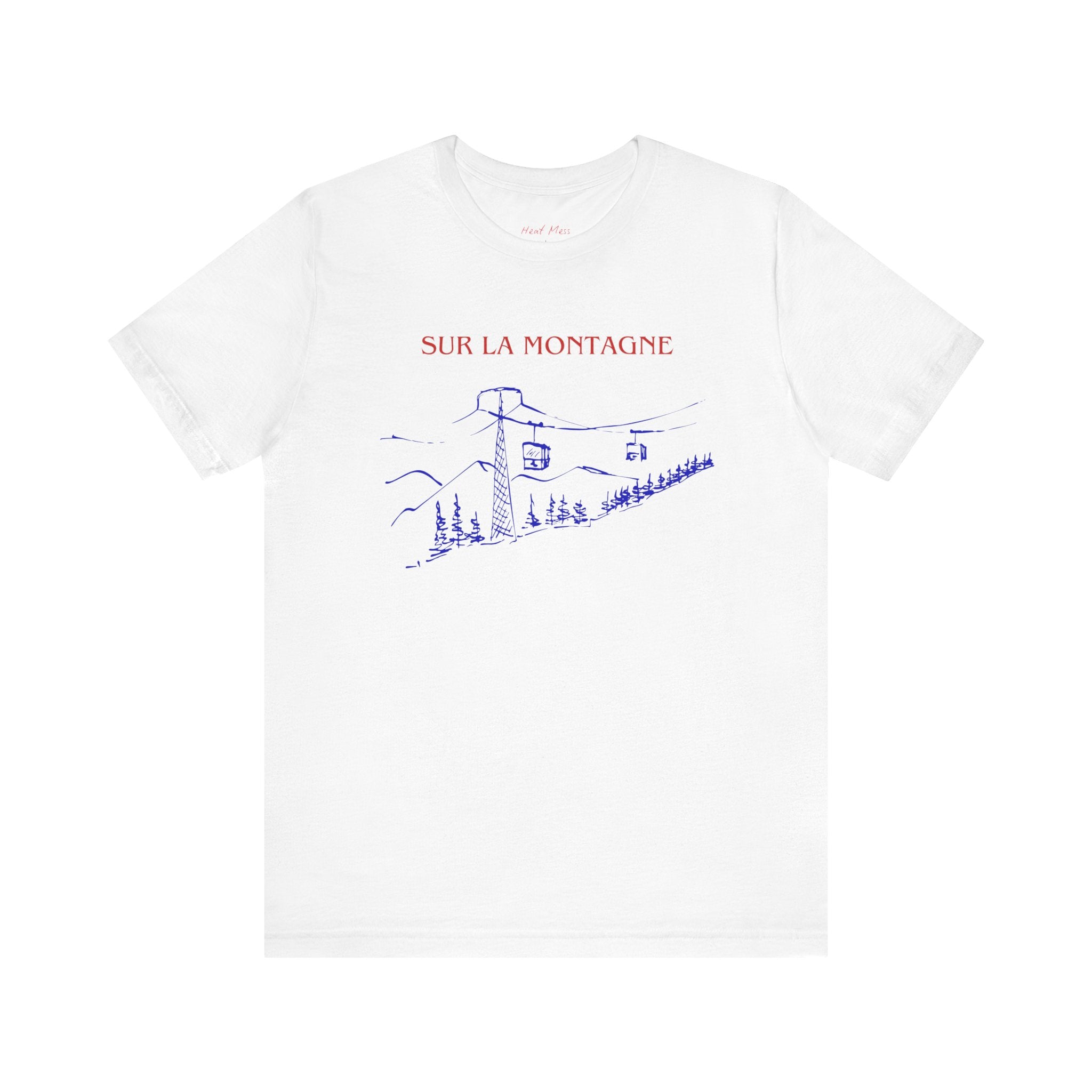 Mountain Ski Lift Tee — “Sur La Montagne”