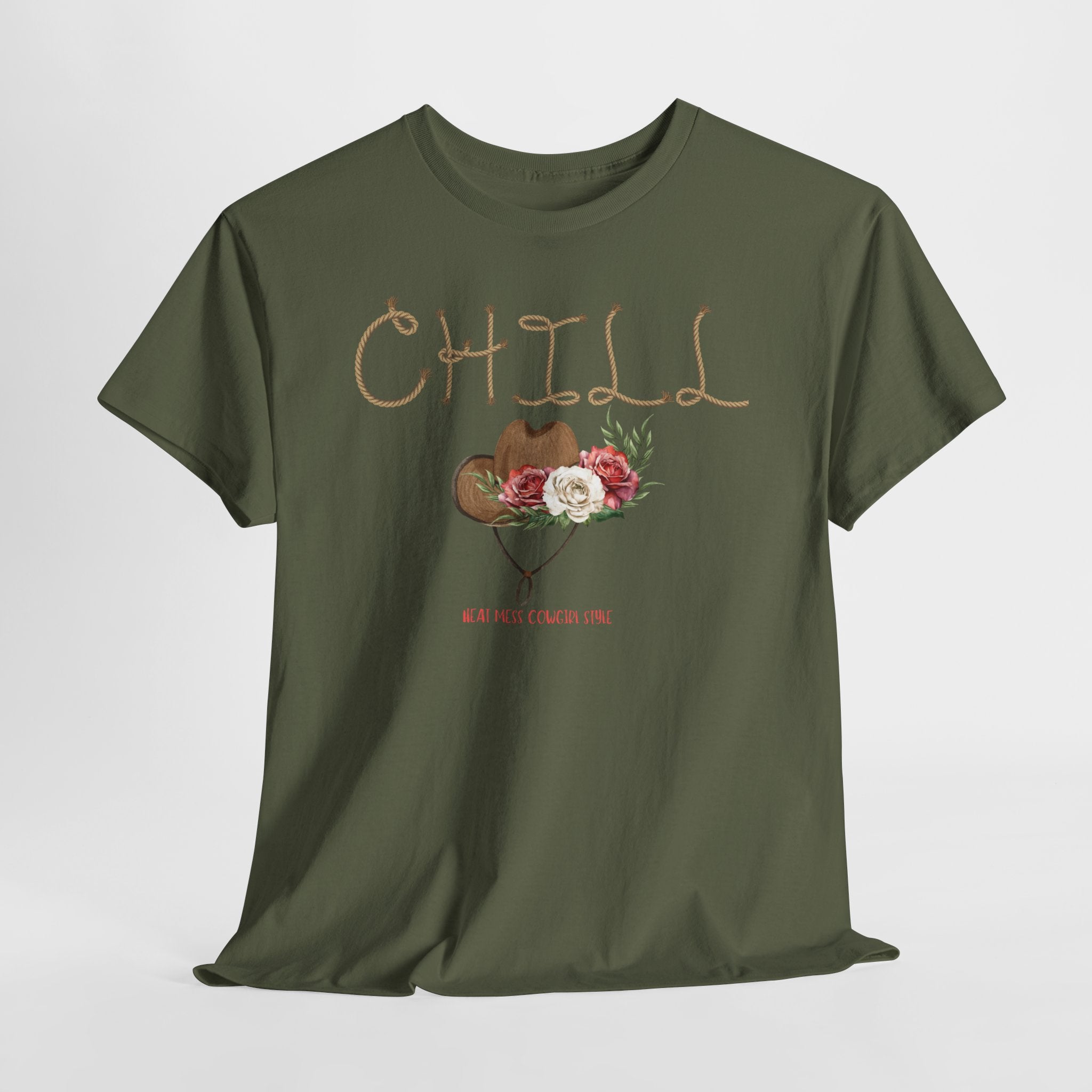 CHILL Floral Western T-Shirt - Heat Mess