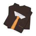 Orange Necktie & Collar Design T-Shirt - Heat Mess