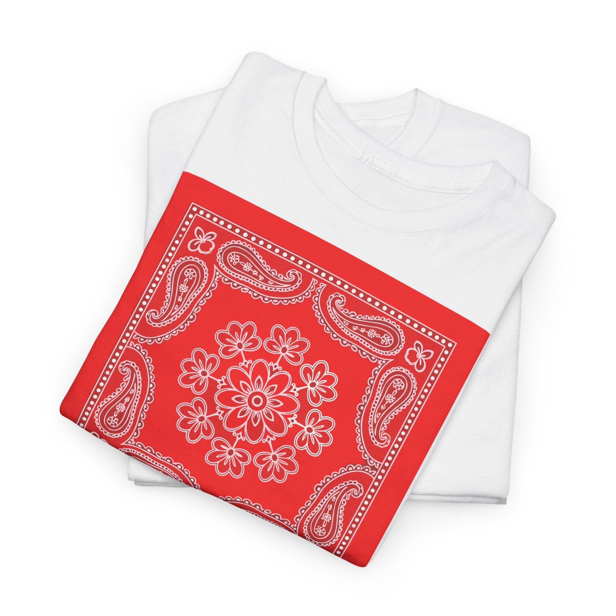 Red Bandana Square T-Shirt - Heat Mess