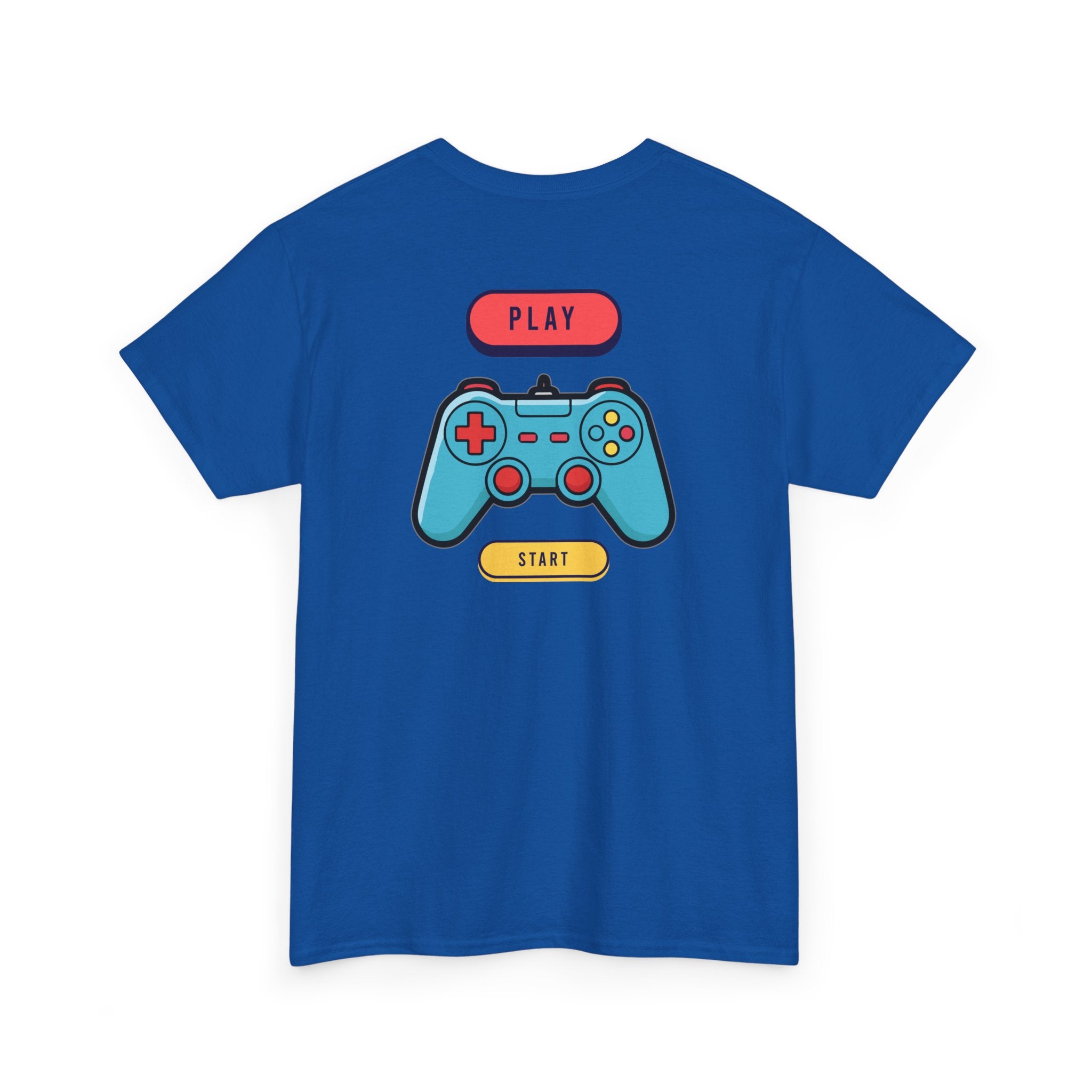 Gamer Controller Tee — Play Start Retro Video Game Graphic T-Shirt - Heat Mess