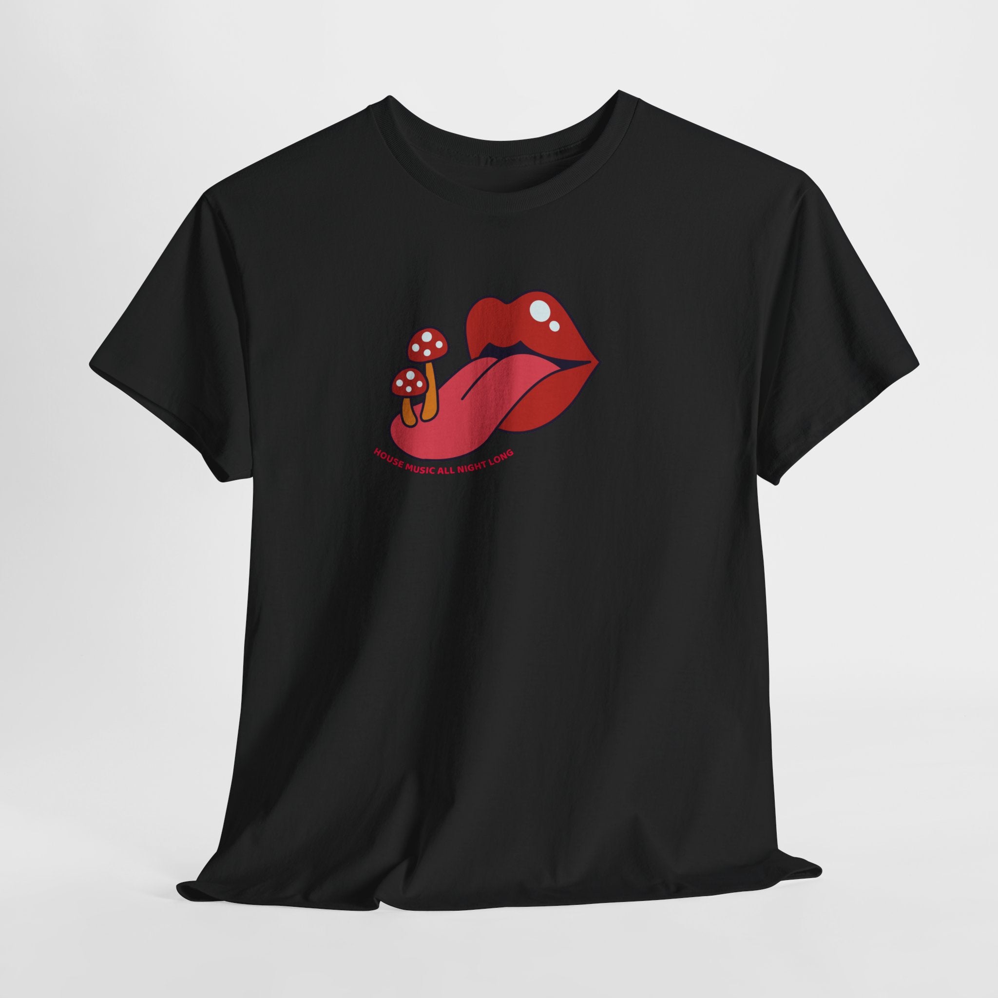 Red Lips & Mushroom Tongue T-Shirt