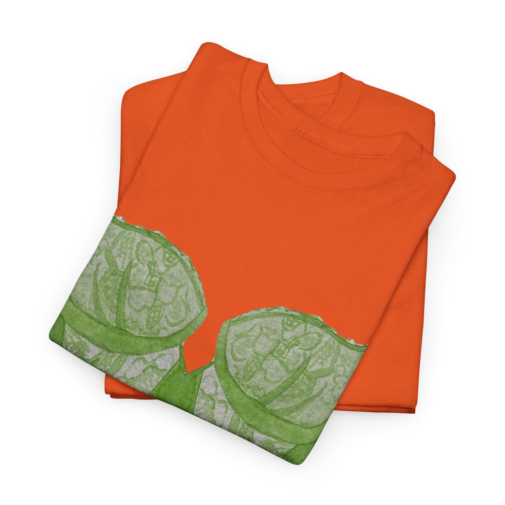 Green Lace Bralette T-Shirt - Heat Mess