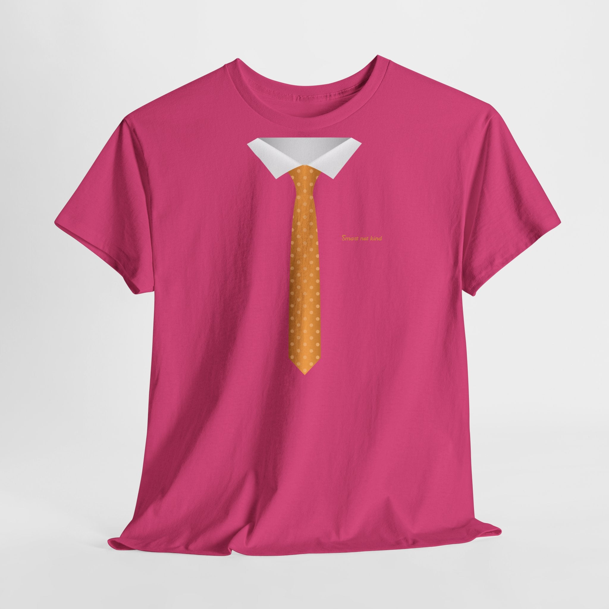 Orange Necktie & Collar Design T-Shirt - Heat Mess
