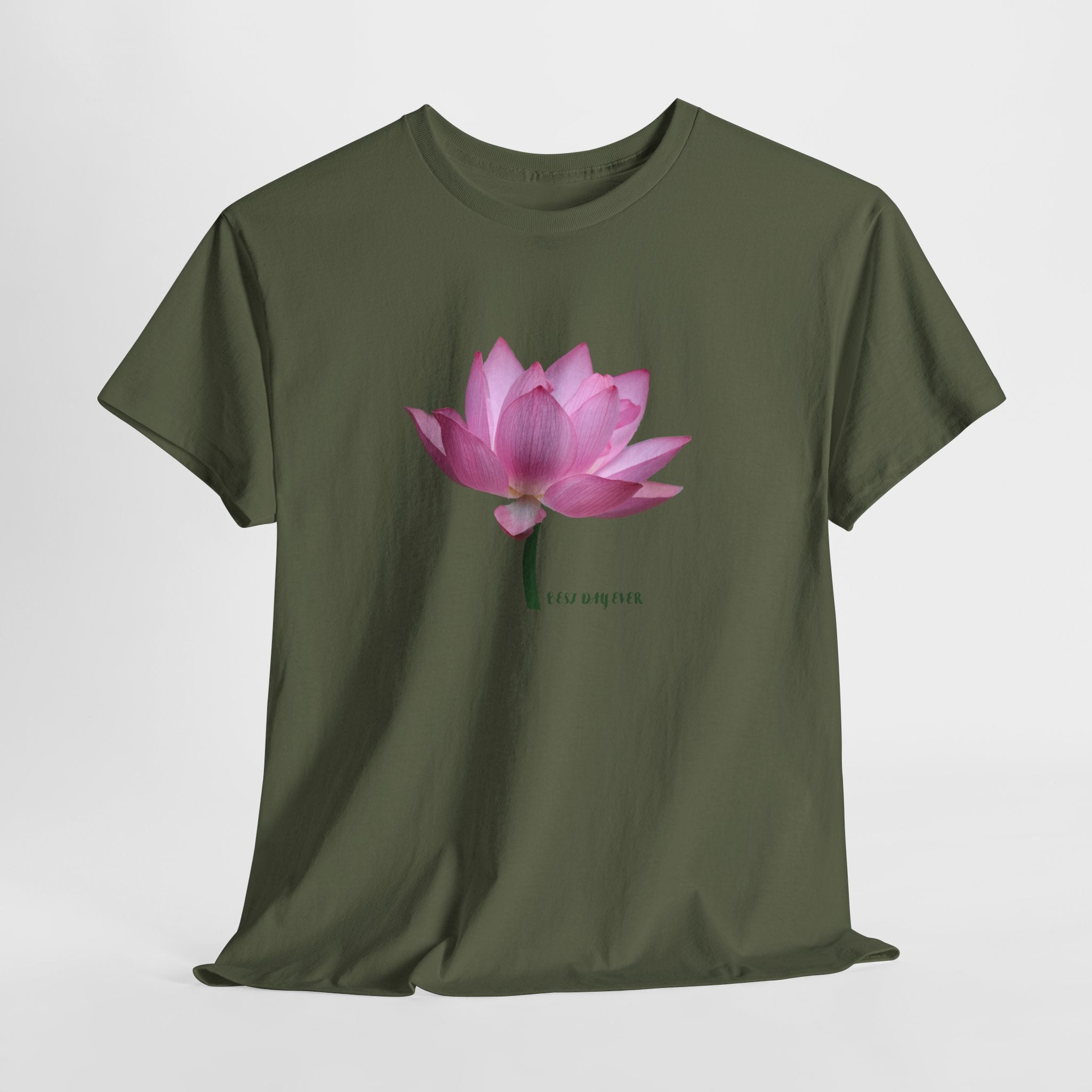 Pink Lotus Floral T-Shirt - Heat Mess