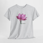 Pink Lotus Floral T-Shirt - Heat Mess