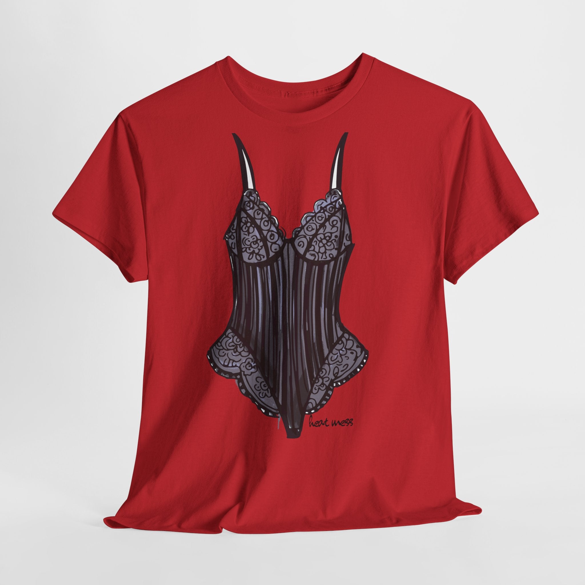 Lace Bodysuit Lingerie T-Shirt - Heat Mess