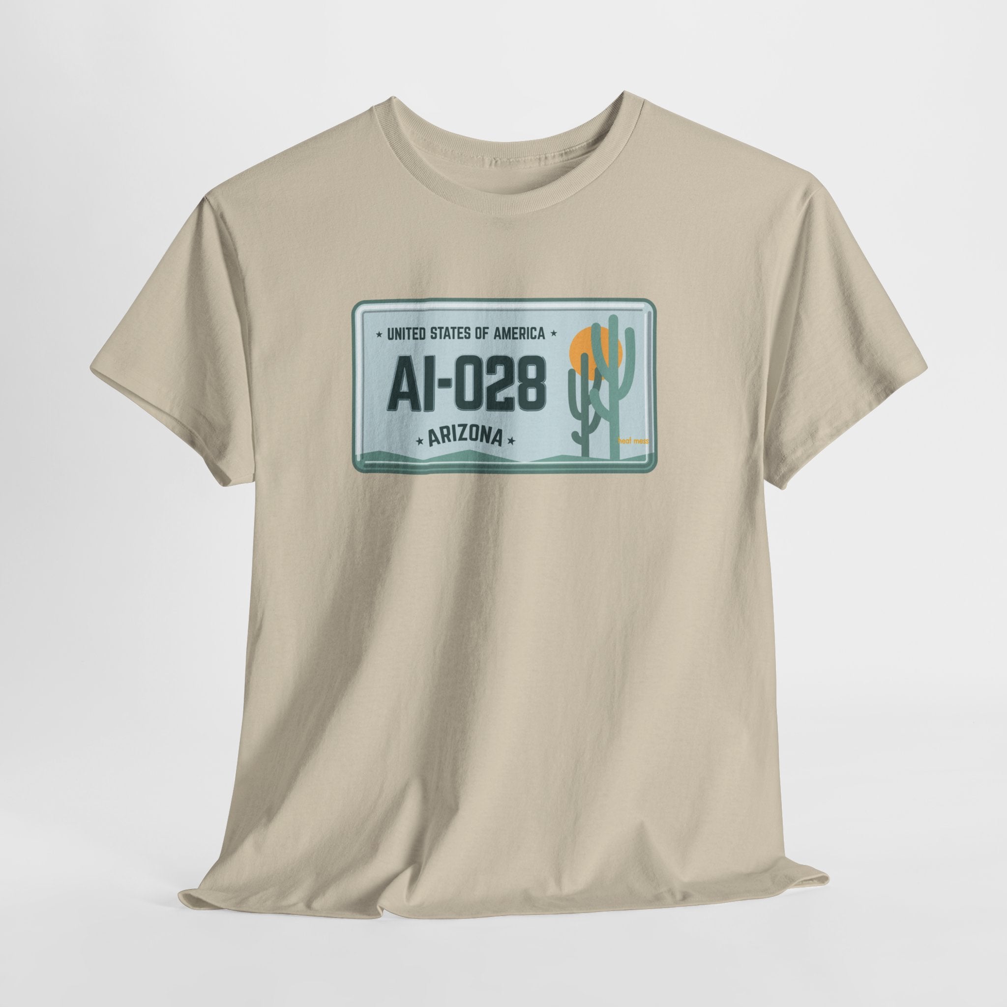 Arizona License Plate T‑Shirt - Heat Mess