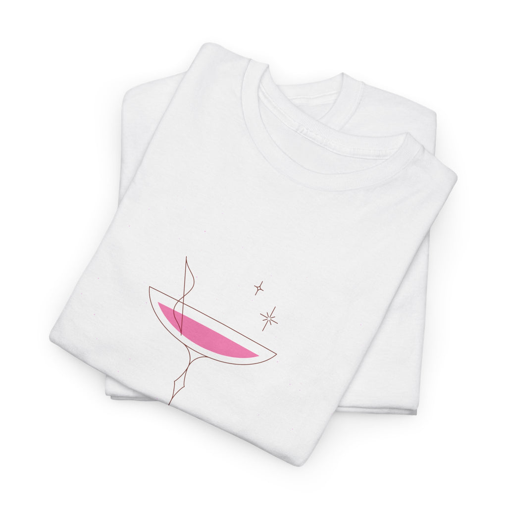 Minimal Pink Martini Tee - Heat Mess