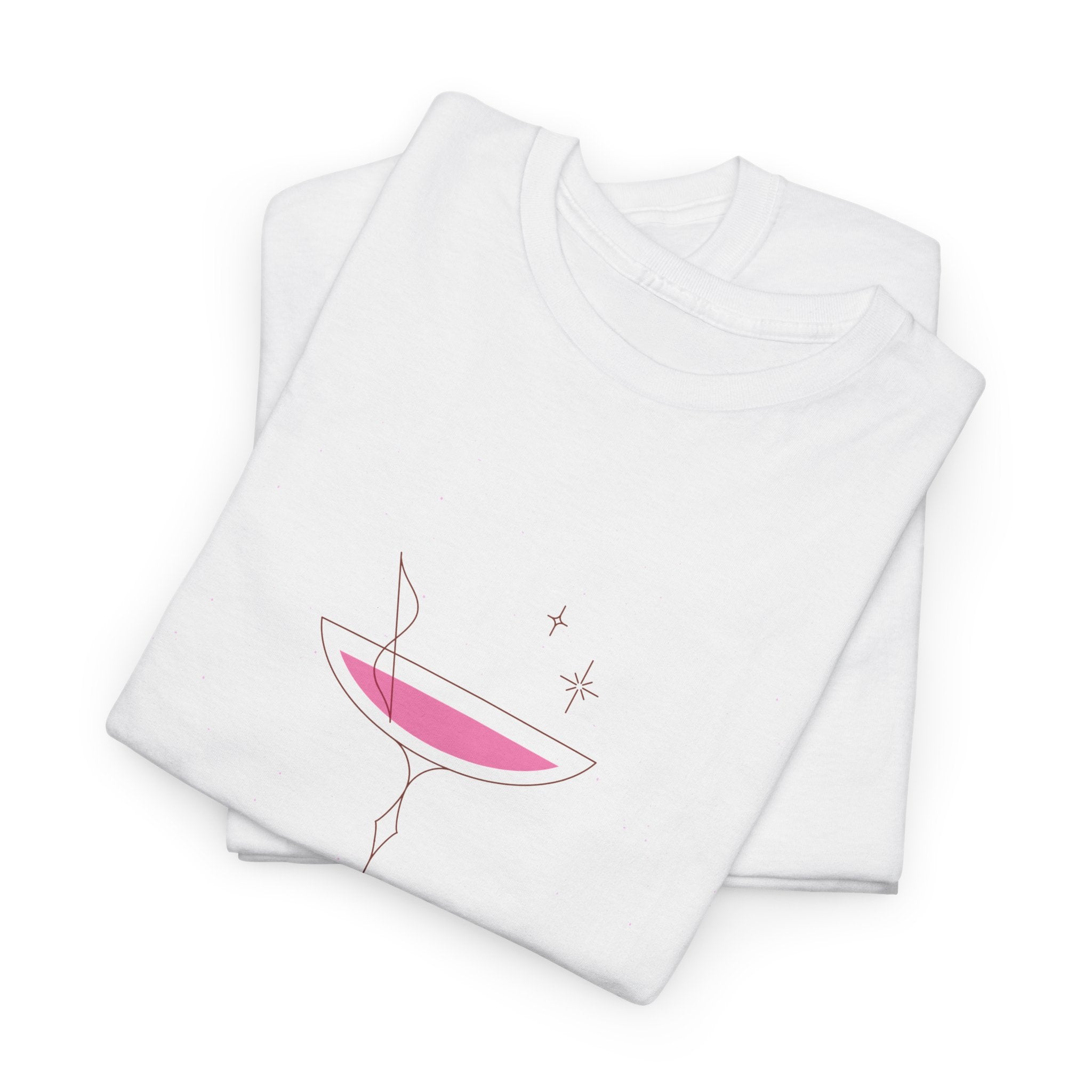 Minimal Pink Martini Tee - Heat Mess