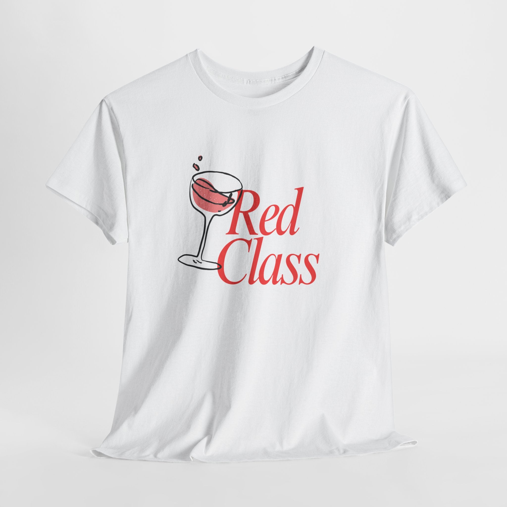 Red Class Wine Tee - Heat Mess