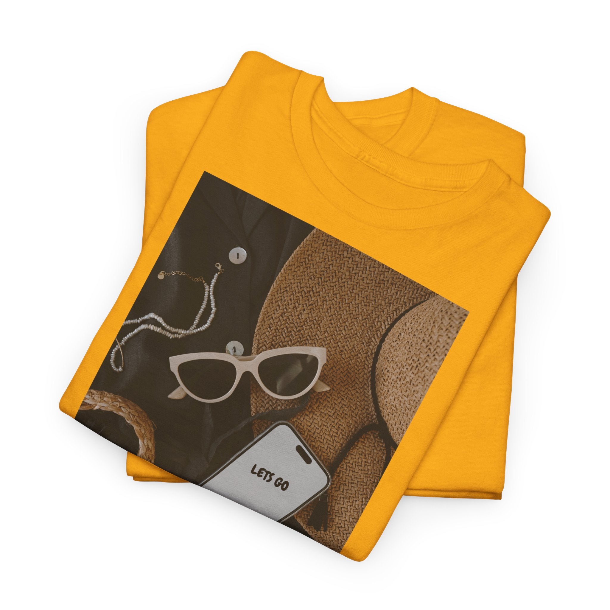 Vacation Essentials T‑Shirt 'Let's Go' - Heat Mess