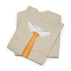 Orange Necktie & Collar Design T-Shirt - Heat Mess