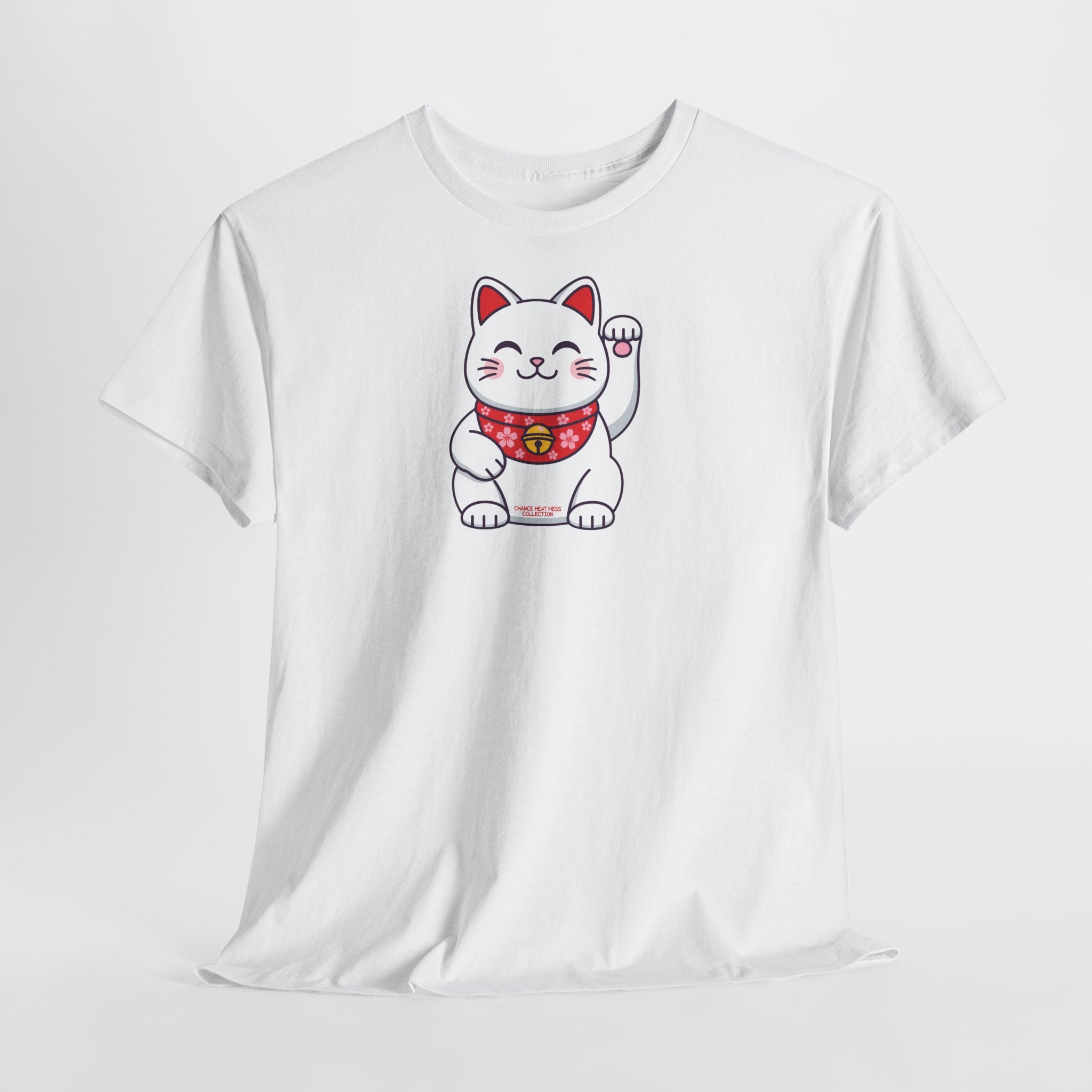 Japanese Good Luck Cat T-Shirt - Heat Mess