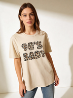 90s Baby Leopard Print T‑Shirt - Heat Mess