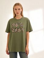90s Baby Leopard Print T‑Shirt - Heat Mess