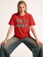 90s Baby Leopard Print T‑Shirt - Heat Mess