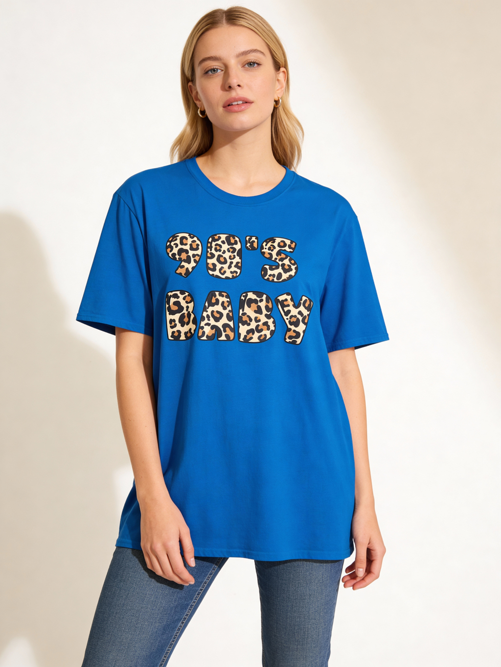 90s Baby Leopard Print T‑Shirt - Heat Mess