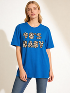 90s Baby Leopard Print T‑Shirt - Heat Mess