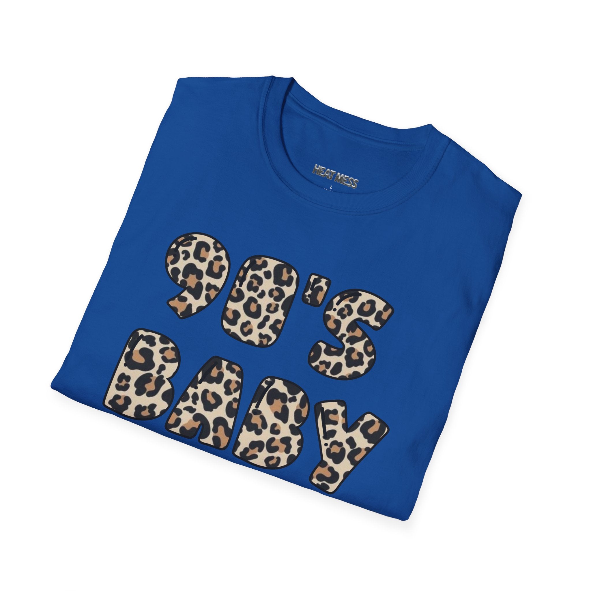 90s Baby Leopard Print T‑Shirt - Heat Mess
