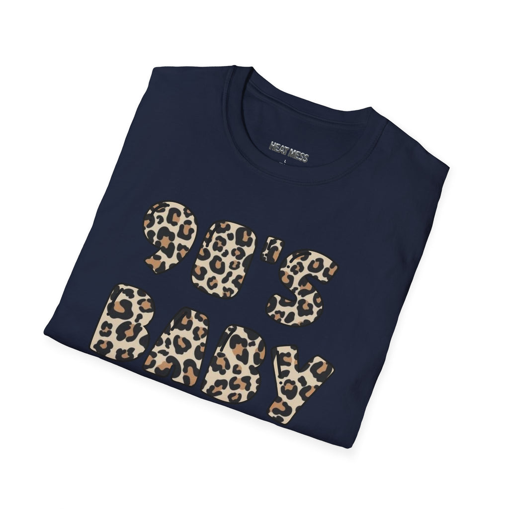 90s Baby Leopard Print T‑Shirt - Heat Mess