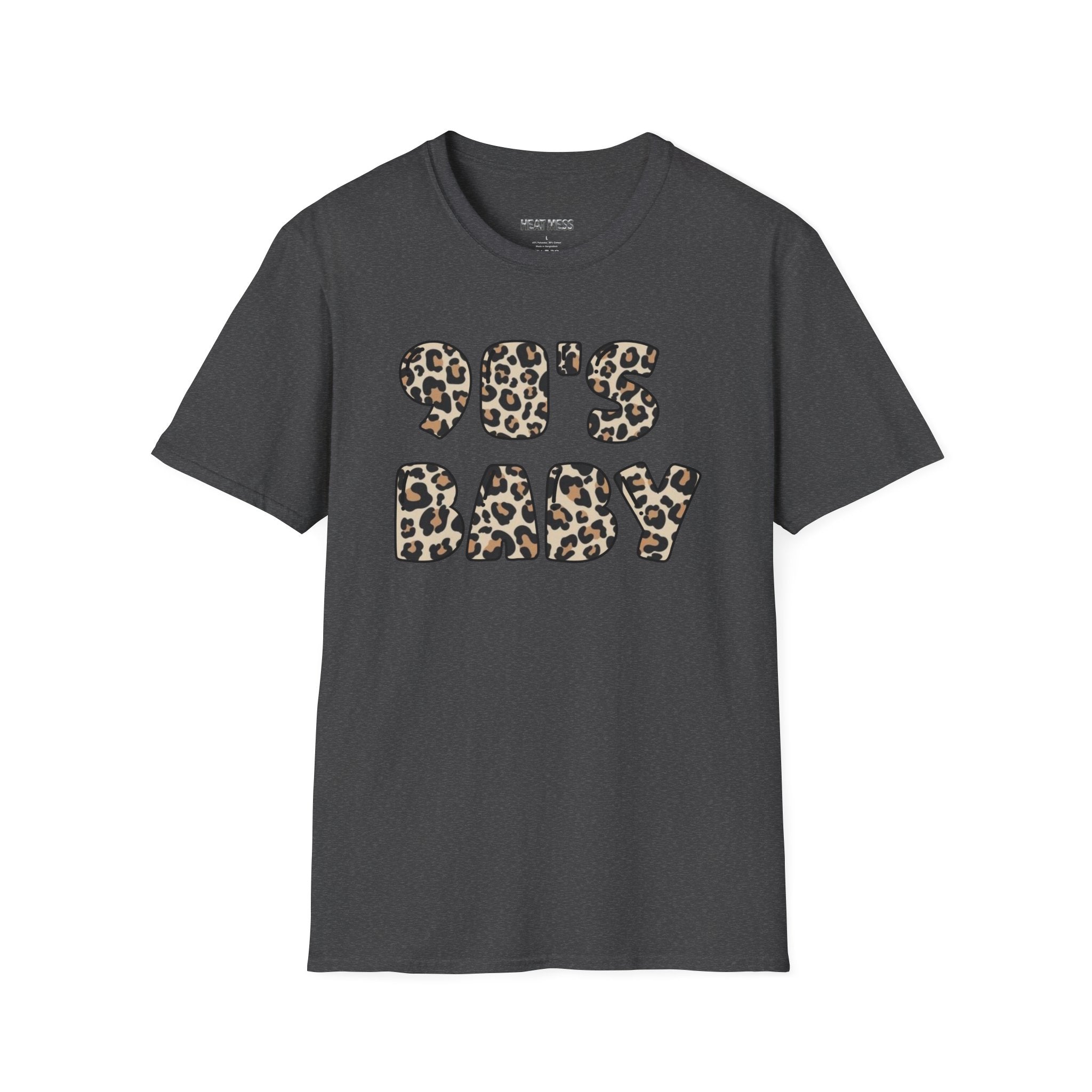90s Baby Leopard Print T‑Shirt - Heat Mess