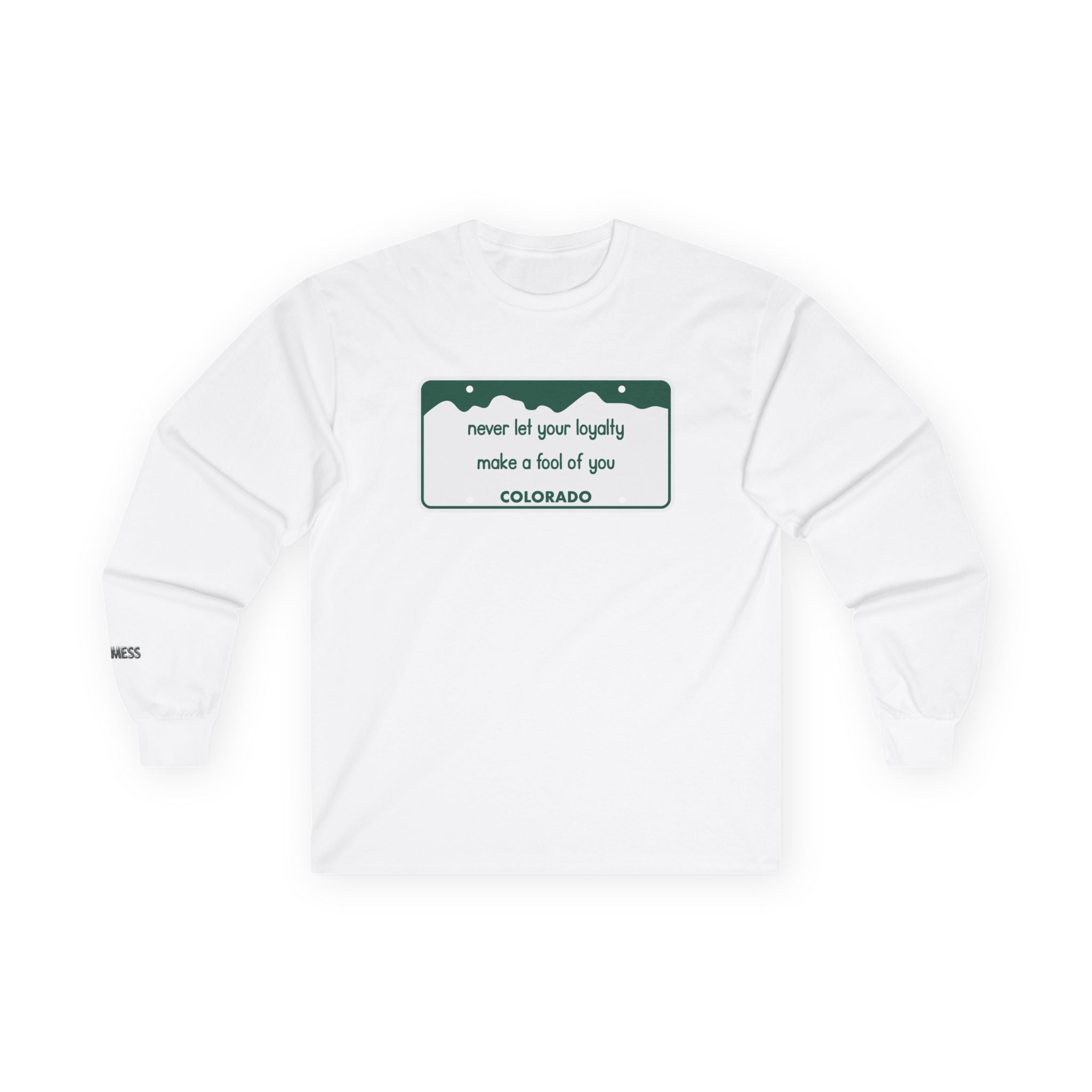 Colorado License Plate Long Sleeve T-Shirt - Heat Mess