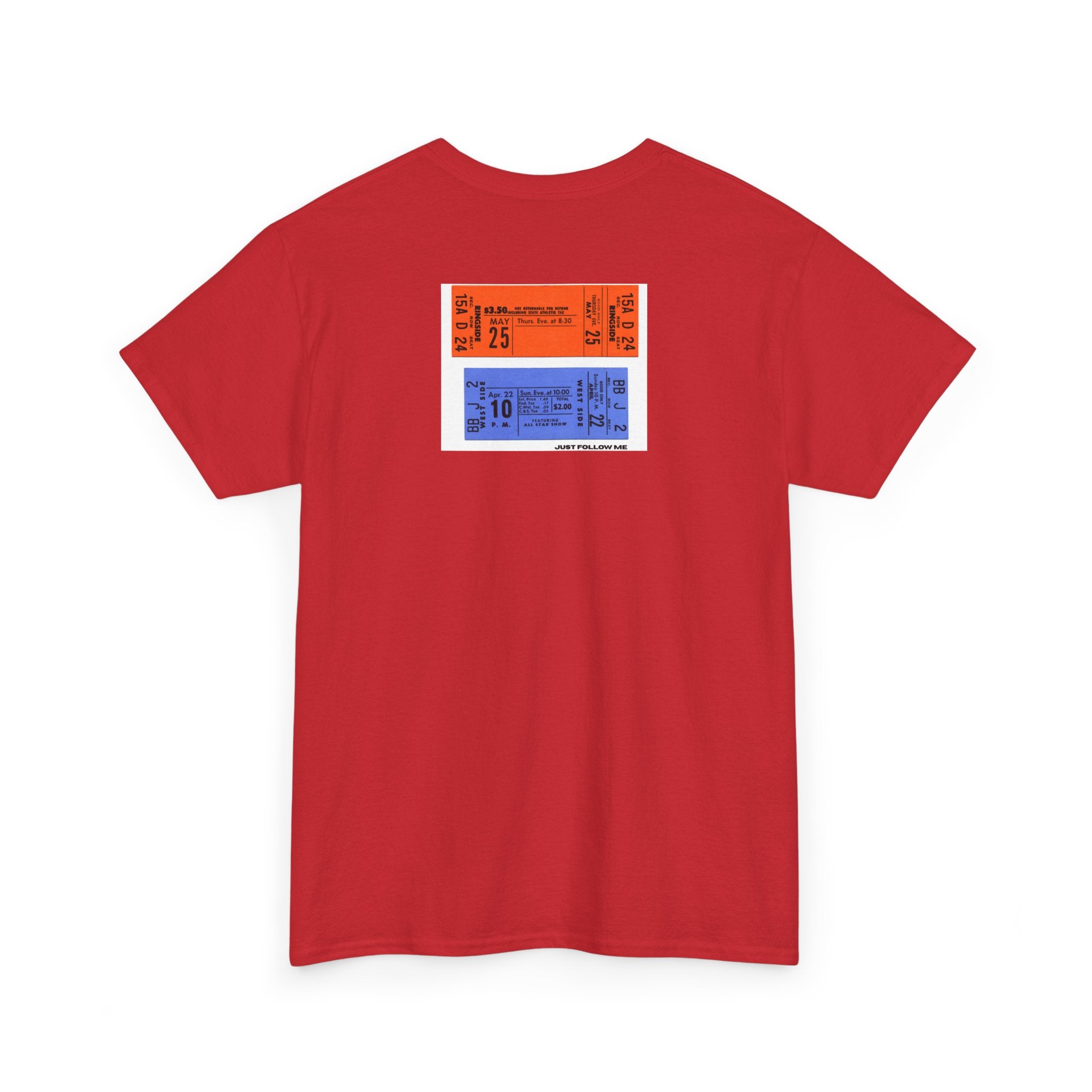 Concert Ticket Backprint T-Shirt - Heat Mess