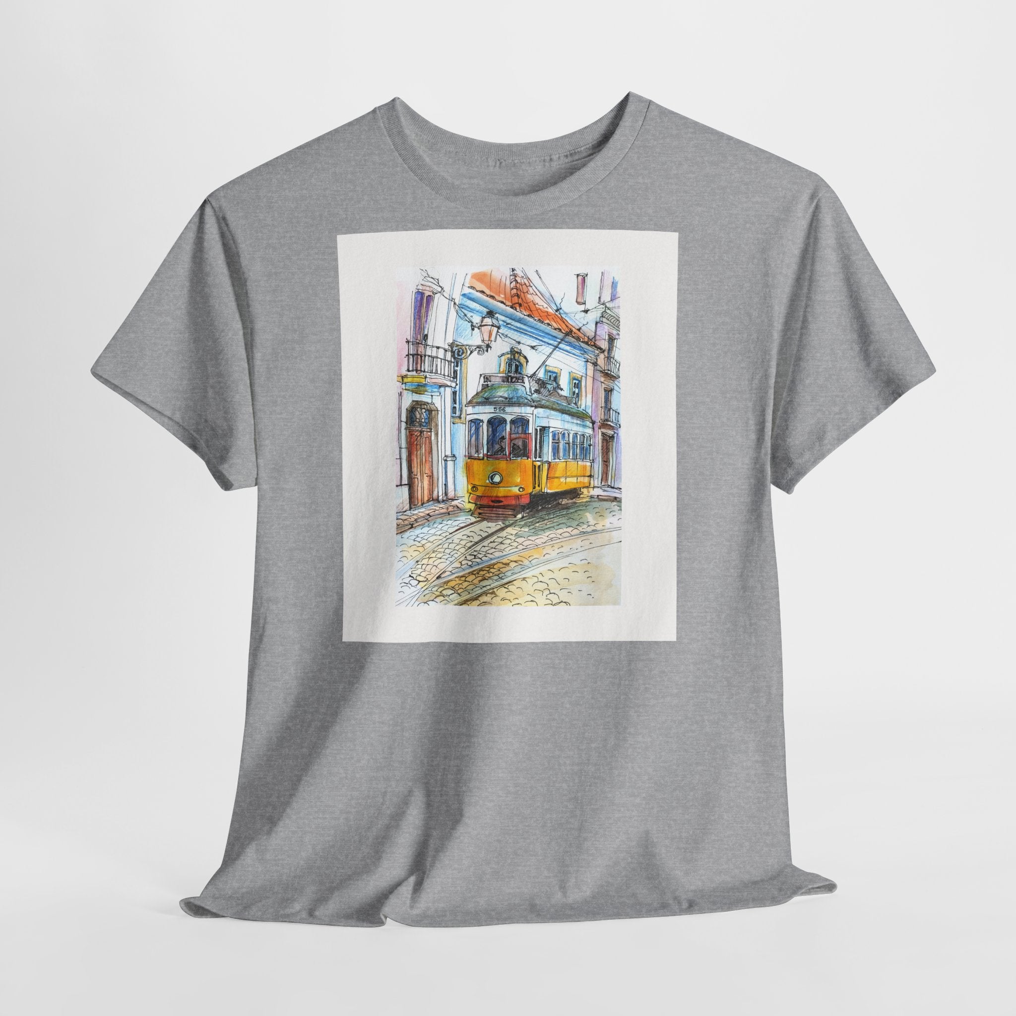 Lisbon Cable Car T-Shirt - Heat Mess