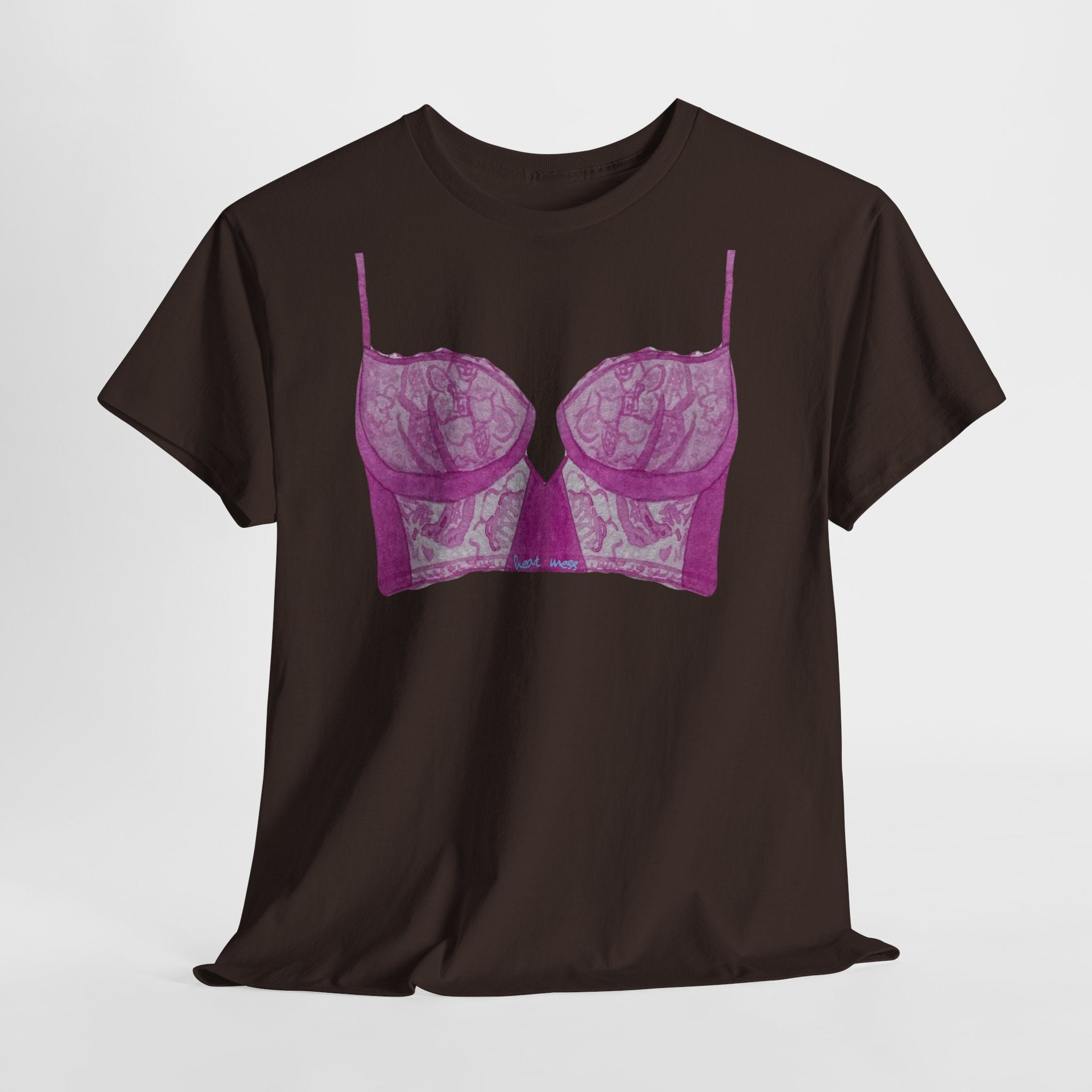 Lace Bralette T-Shirt - Heat Mess