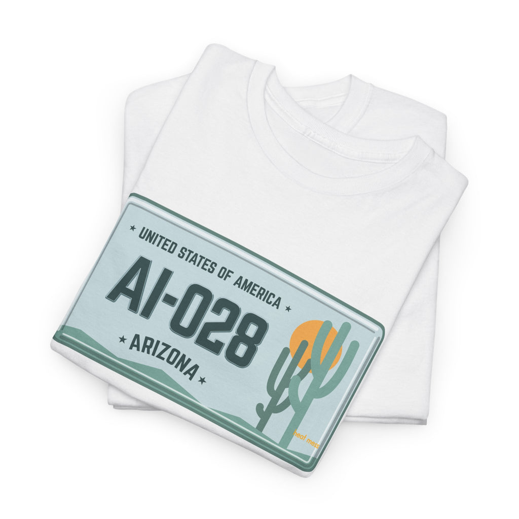 Arizona License Plate T‑Shirt - Heat Mess