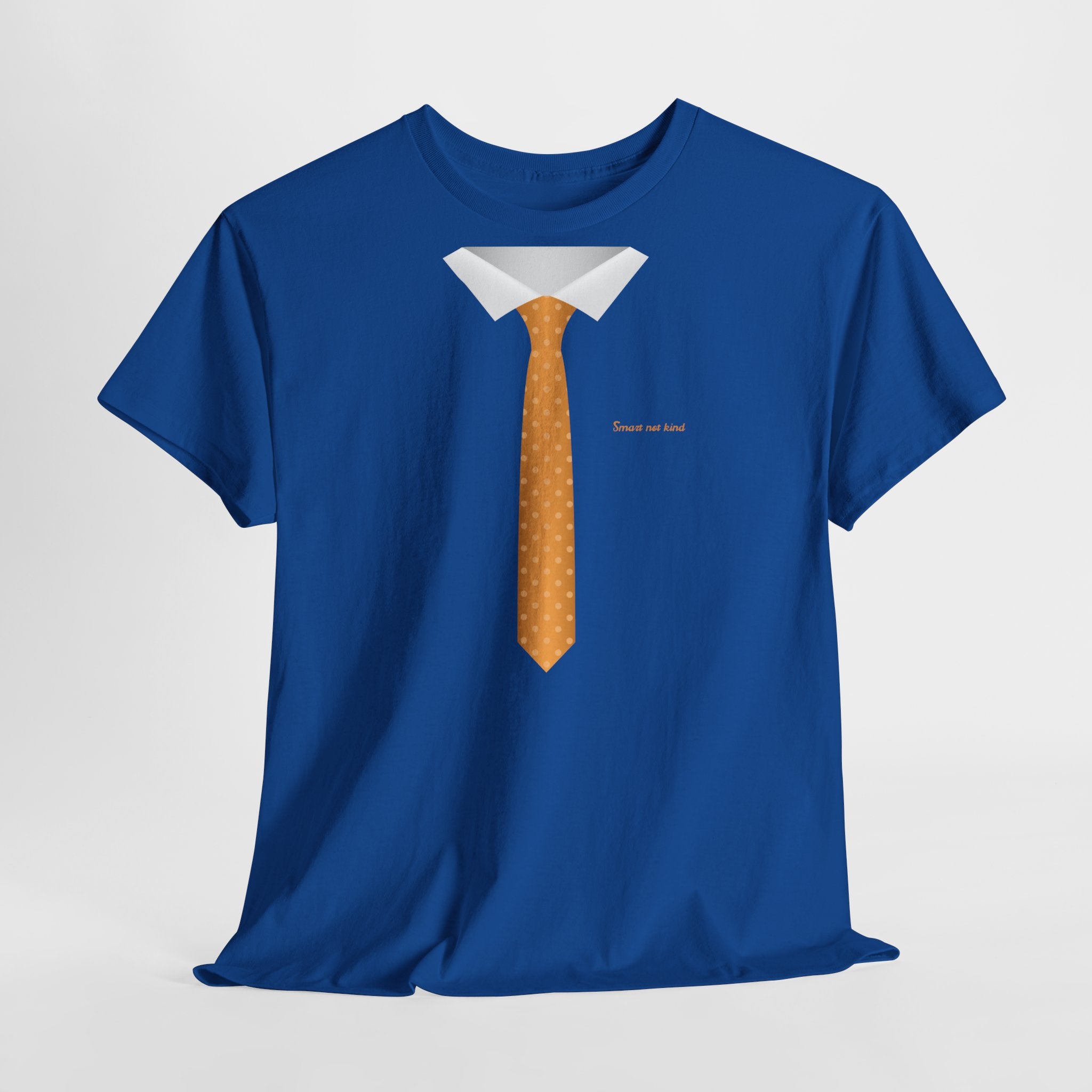 Orange Necktie & Collar Design T-Shirt - Heat Mess