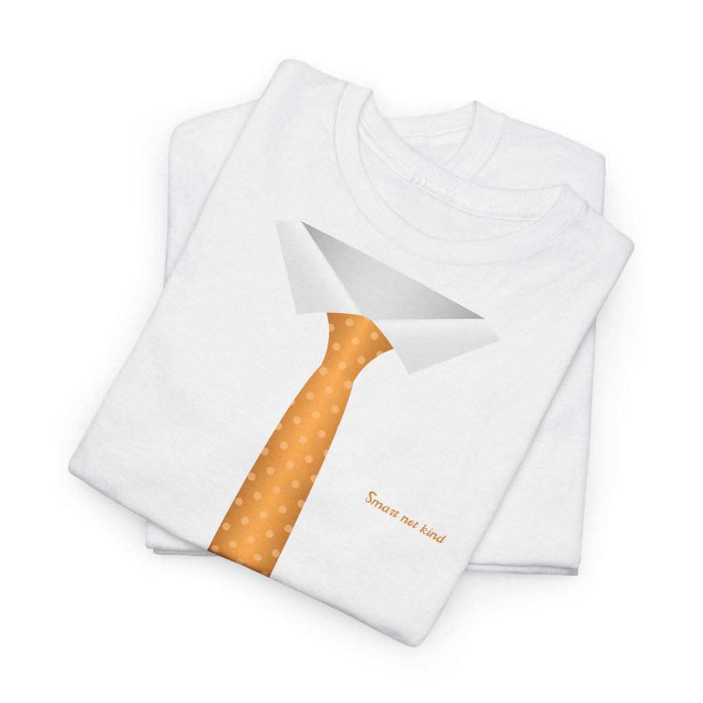 Orange Necktie & Collar Design T-Shirt - Heat Mess